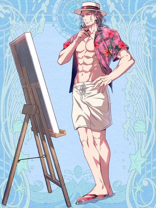 【PBW情報】      
水着3点セット納品しました。
おっさん楽しく描かせていただきました💪

https://t.co/pl2jzaiZ5W #第六猟兵 #トミーウォーカー 