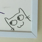 GamesWithWings's tweet photo. Throwback to the before times when we were trying hard to support local devs with free, humble gamedev coworking space.

This little buddy turned up on the whiteboard, and has since become a games with wings mascot.

Say hi to gww_cat! https://t.co/RM9qkYORB3