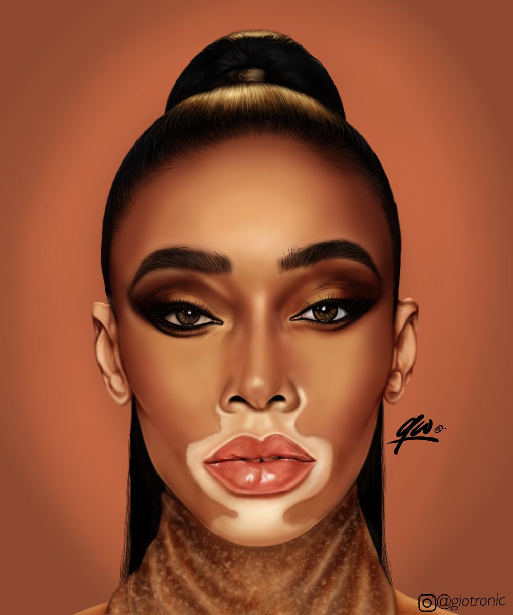 giotronic's tweet photo. My portrait of @winnieharlow #winnieharlow https://t.co/AapOv55VAc