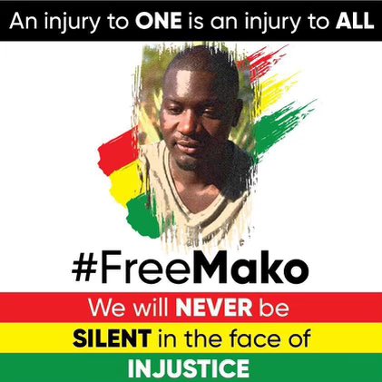 #FreeMako #FreeMako #FreeMako #ZimbabweanLivesMatter🇿🇼 PLEASE RETWEET. He is being denied visitors in prison and we don’t know why. We fear for him. Gara wakasumba Mako Haruzivishe 🙏🏾 WE BEAR WITNESS