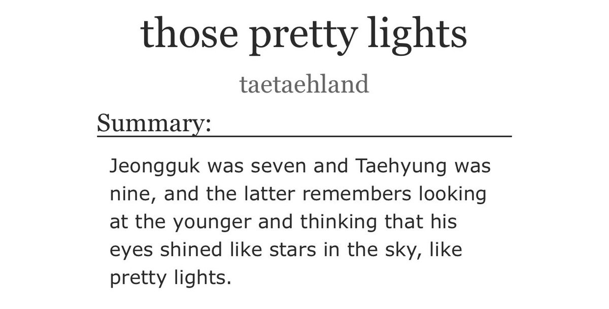 taetaehland's tweet photo. 🖇 those pretty lights | gen | 2091 

— a/b/o, childhood enemies to lovers, fluff, based on a taylor swift song
— alpha jeongguk, omega taehyung 
— written for @acciotk | revised ver. of the au I posted on twitter

tw: implied mpreg

🔗https://t.co/eyVW94vITr https://t.co/cKgL2rg0td