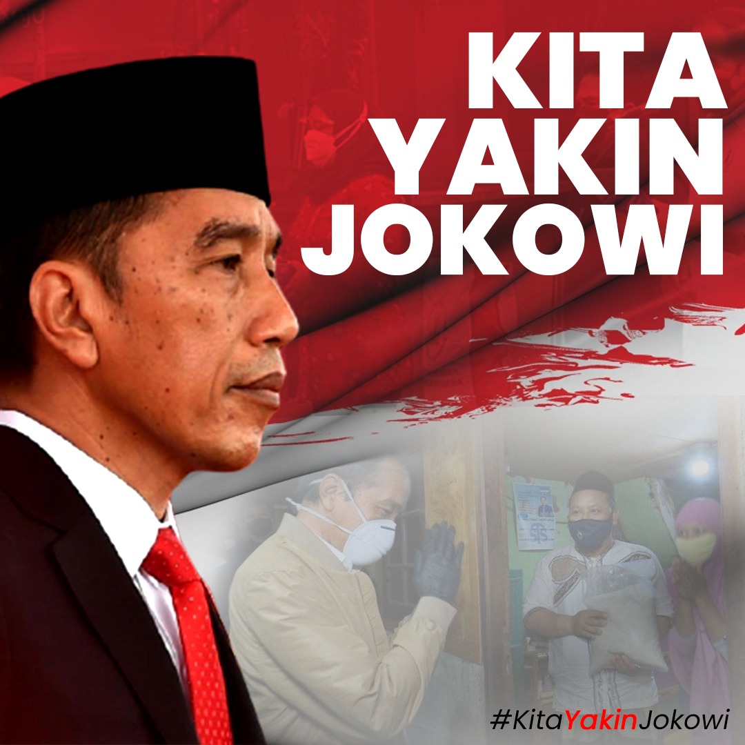Kita Yakin Jokowi 

#KitaYakinJokowi 
#KitaBersamaJokowi 
#KitaPercayaJokowi