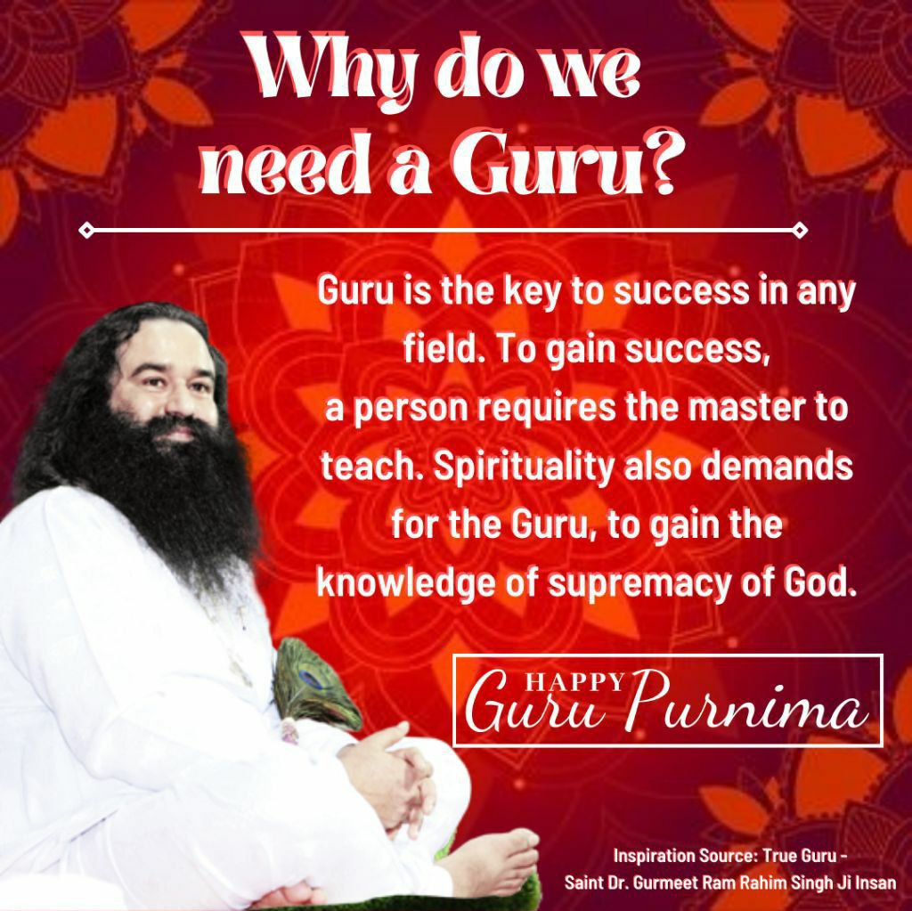 Neha Sharma Insa (@nehasharmainsa2) on Twitter photo Your benevolence and priceless guidance can’t be summed up in mere words MSG, Revered Saint Dr. <a href="/Gurmeetramrahim/">Dr.GURMEET RAM RAHIM</a> Singh Ji Insan! We are grateful for having such a supreme and unsurpassed master who keeps us protecting at every step.
#HappyGuruPurnima #gurupoornima #गुरु_पूर्णिमा Your benevolence and priceless guidance can’t be summed up in mere words MSG, Revered Saint Dr. <a href="/Gurmeetramrahim/">Dr.GURMEET RAM RAHIM</a> Singh Ji Insan! We are grateful for having such a supreme and unsurpassed master who keeps us protecting at every step.
#HappyGuruPurnima #gurupoornima #गुरु_पूर्णिमा