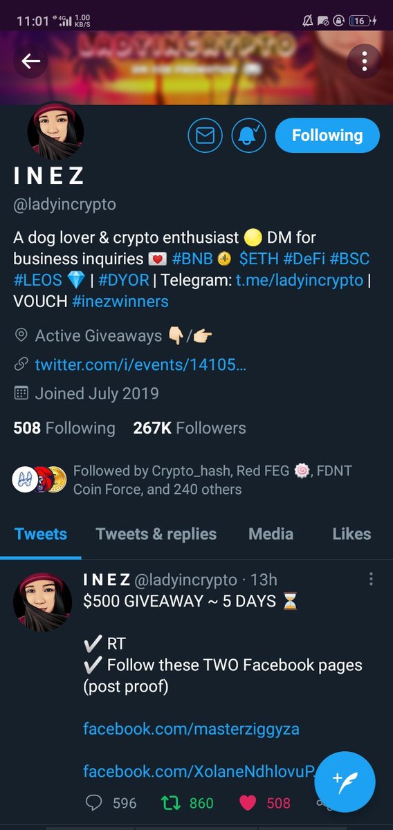 don_sedrick's tweet photo. @ladyincrypto ❤done❤❤ty wish me luck❤❤❤❤ https://t.co/aATFIW07Cw