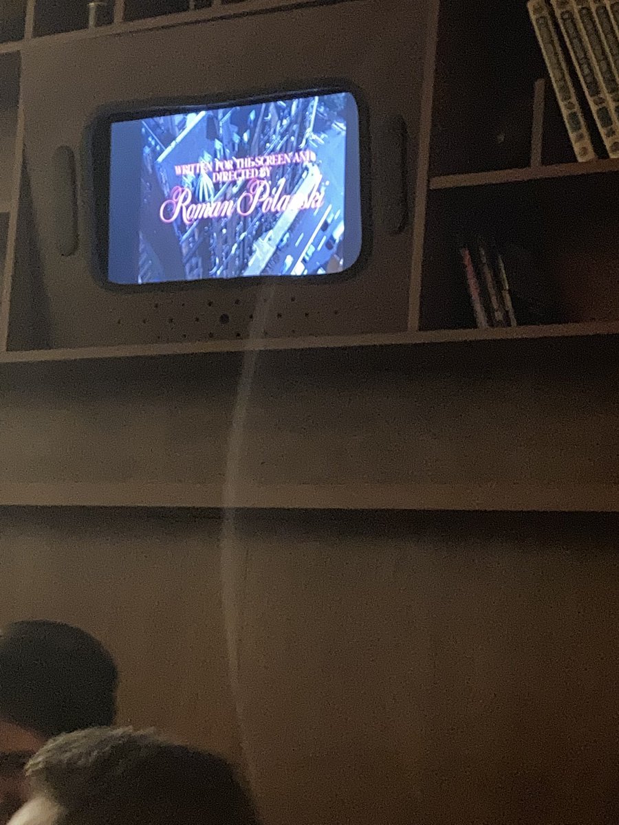 they playing Rosemary’s Baby at this bar