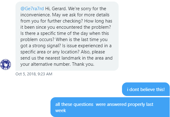 Ge7ra7rd's tweet photo. @talk2GLOBE yung concer ko nga ee naishare ko na noong 2018 pa, kayo yung walang ginagawa sa side nyo. https://t.co/cX3eYqhbrL