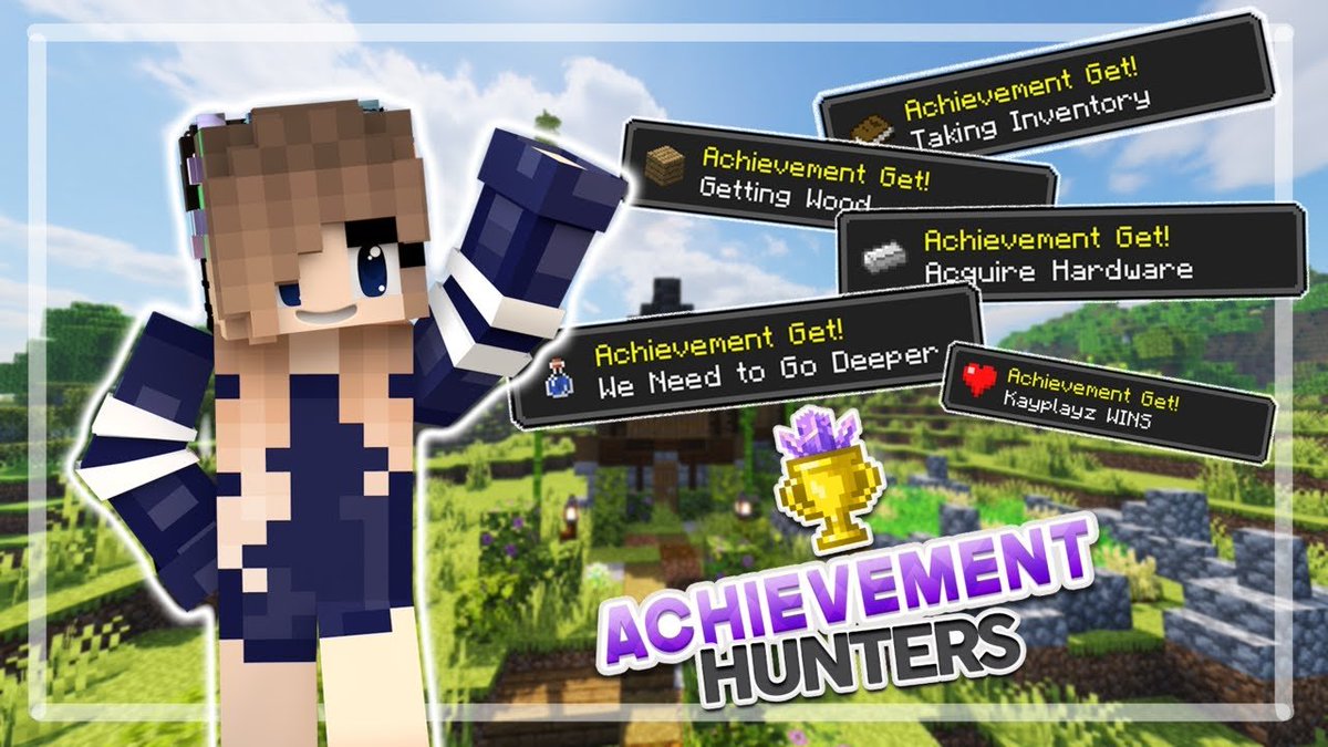 I suppose this is my job now? :p Here's <a href="/KayPlayz_/">Kay.</a>'s new video!

youtu.be/wJZCr5hUP0c

Achievement Hunters is a series where Kay, Madison, myself, and others compete to get the most advancements! Check out Kay's episode to learn more and see her play *almost* as good as me! :D