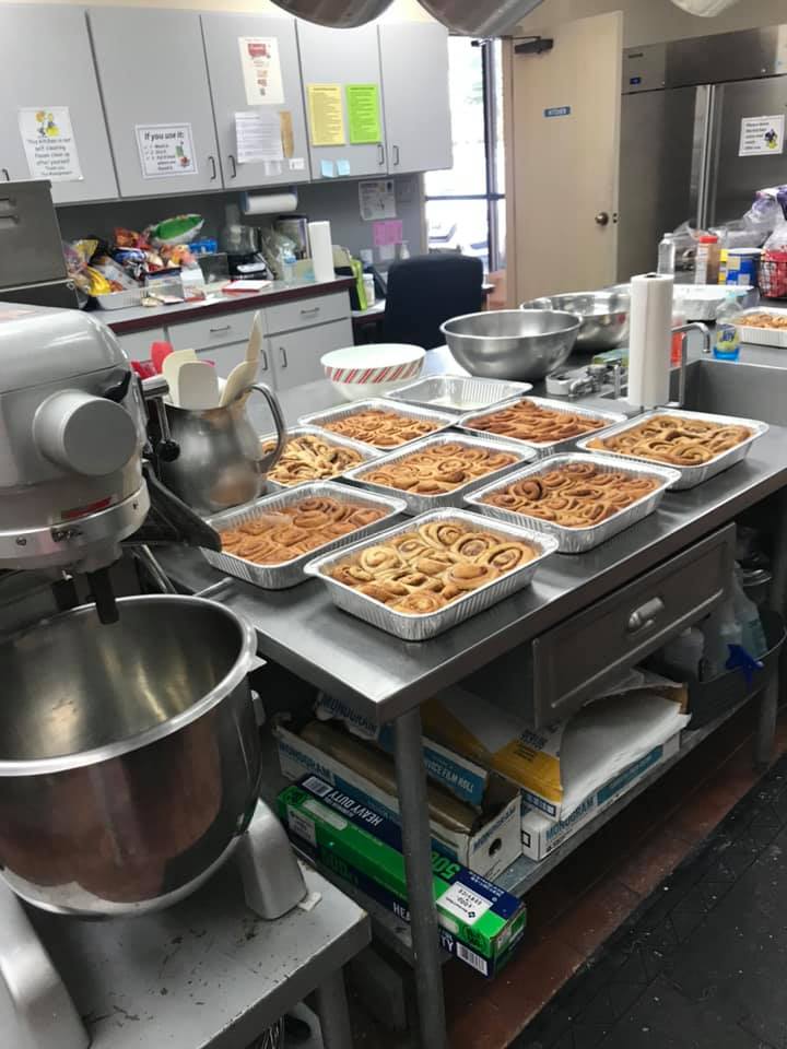 MeadowoodBaptis's tweet photo. Sundays are our favorite, and one of our favorite Sundays is Cinnamon Roll Sunday! (July 25) Purchase one to eat and/or a bunch to take home! All proceeds help support @OBHC_org helping provide clothes and supplies to Oklahoma children heading back to school this Fall! https://t.co/orq3JNPvSD