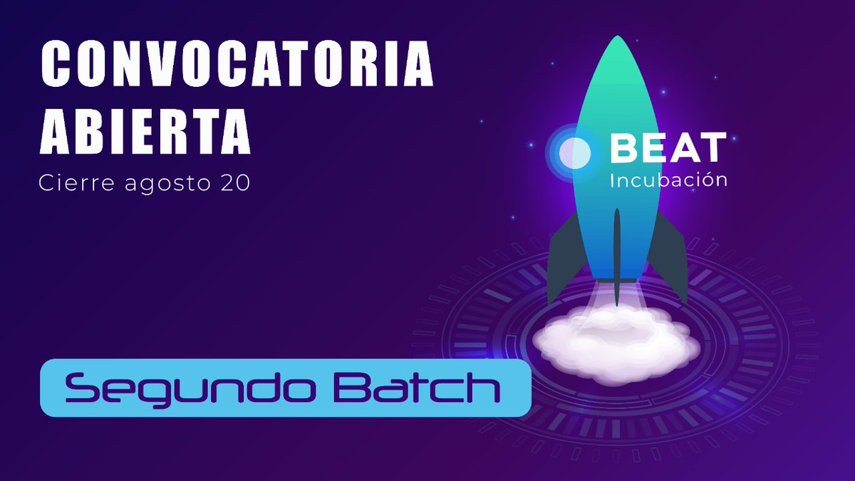 Hacemos una cordial invitación a toda aquella startup  o emprendedor con intención de potencializar su proyecto a través nuestro segundo programa de incubación BEAT del año. 
MÁS INFORMACIÓN EN:
balero.us/beat