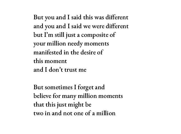 AcheWords's tweet photo. One of, or Two in?
#latwt #LoveIsAKnife #poetry #poem
In two parts. https://t.co/JGdt6WLr3n
