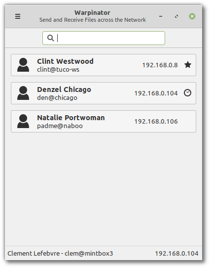 GNV_Tvx's tweet photo. #Warpinator rocks!
Avec un an de retard ☺️, je découvre cette splendide application développée par l'équipe @Linux_Mint \o/
GNU/Linux a beau être un SE fabuleux, il lui manquait cet outil (graphique) si pratique pour échanger #simplement des fichiers entre ordis d'un même réseau. https://t.co/3OYARkLe7B