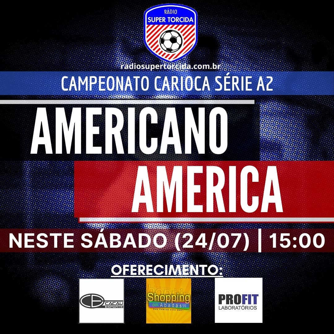 DIA DE CLÁSSICO! Sabadão tem Tio-Sam na Super Torcida: ouça com a gente Americano x America, pela #Segundona2021, a partir das 14h50!

radiosupertorcida.com.br
