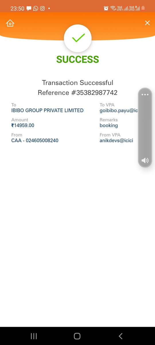 01ashishJ's tweet photo. @goibibo Extreemly disappointed with Goibibo. Made a payment of 14959 inr for hotel booking and they didn't complete any booking.  No amount refunded in 3 days. The worst is that there is no way to reach out to their support with complaint as they have not completed the booking. https://t.co/F23ERp1Rjx