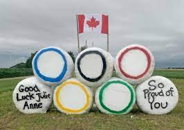 Lucknow, Ontario has a young athlete at the Olympics and residents are letting everyone know it.