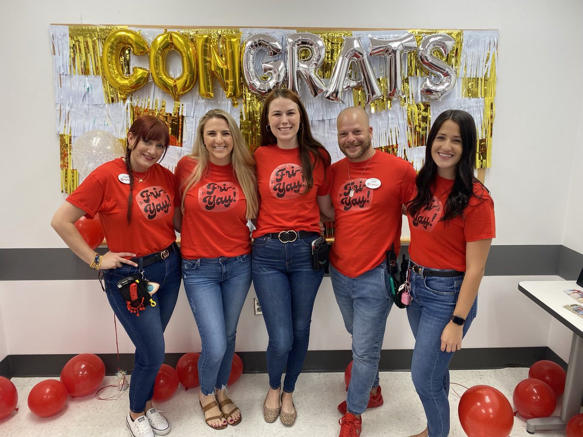 BrittanyHammer's tweet photo. Happy Fri-yay! Today we celebrated @SchiedelTabitha’s promotion to ETL! As bittersweet as it is, I’m so proud of her growth &amp; journey! Tab, this is just your beginning! Congrats &amp; welcome to HR! ❤️🎯 #WeAreTarget @Gary_Trader @Kate_M_Peterson @CJMurph2 @ParkerTGT https://t.co/u2ezIC0QQw