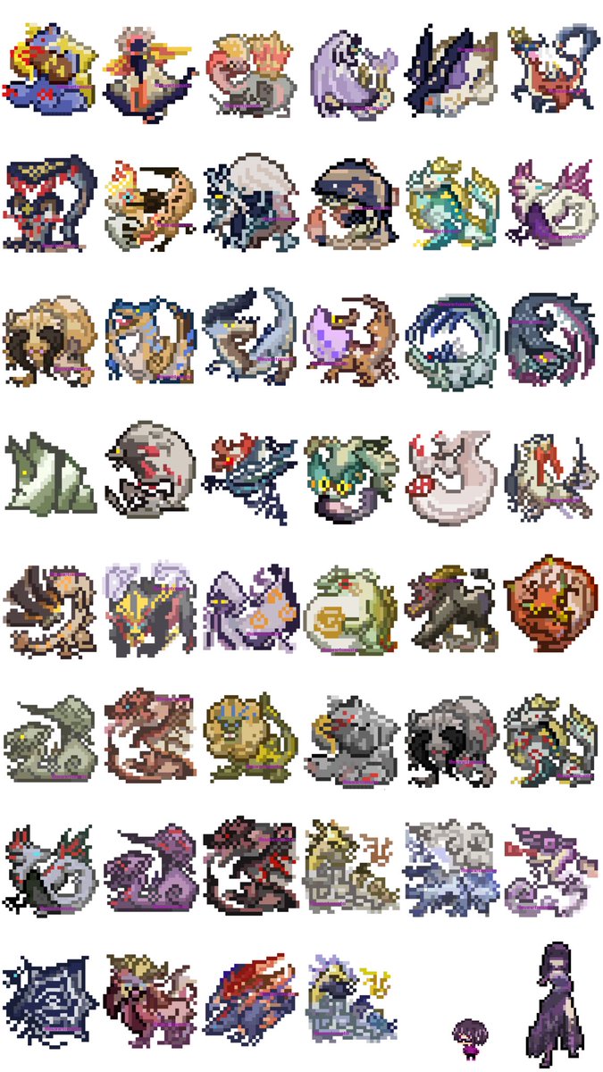 別垢で活動してます Riseの大型モンスター完成 イラスト ドット絵 モンハン モンハンイラスト Mhrise モンハンライズ モンハンストーリーズ2 イラスト好きな人と繋がりたい T Co Vh03xp3qmx Twitter