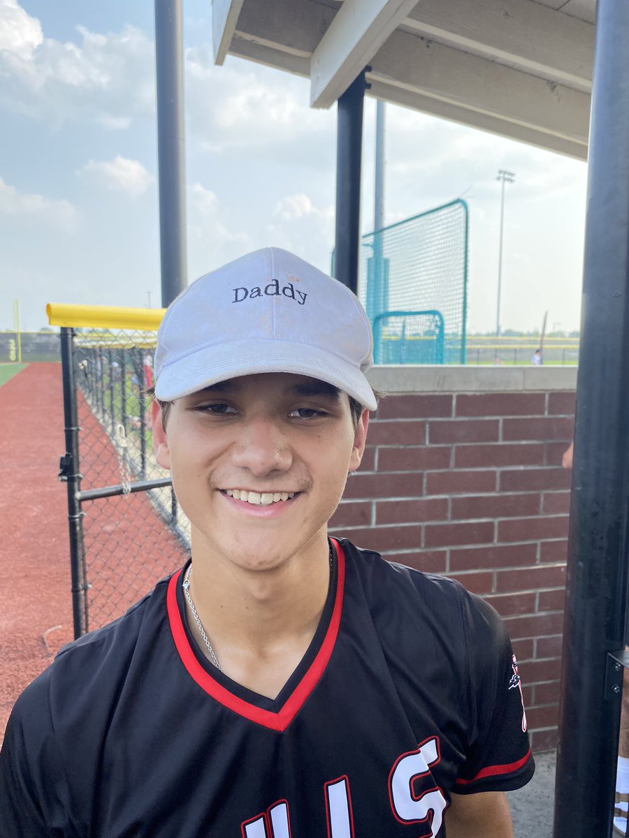 IN_Bulls2029's tweet photo. Beat Chicago White Sox ACE 13-0 to advance to the Gold Bracket of ABCs. Tim Haas was 2-2 w/ HR 3-RBIs, Carter Murphy &amp; Andrew Wiggins both w/ 1B/2B, Drayk Bowen had 2-RBI 2B &amp; Mitchell Dean had 2-RBI 1B. Will Worrel &amp; Collin Lindsey combine on NO HITTER! @inbullsbase #DaddyHat https://t.co/HU3dj0E1bK