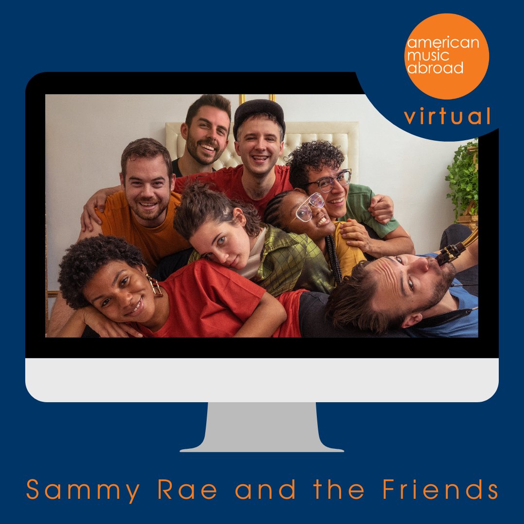 USAmusicabroad's tweet photo. AMA is thrilled to welcome Sammy Rae and the Friends into the 2021-2022 Virtual Season.

#AmericanMusicAbroad, #AMAVirtual, #musicperformance, #music, #musician, #virtualprogram, #musicprogram #sammyraeandthefriends #ExchangeOurWorld https://t.co/81vL4J1nAt
