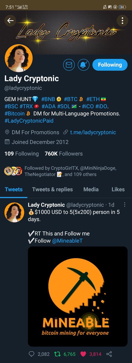 don_sedrick's tweet photo. @ladycryptonic @MineableT ❤❤done❤❤wish me luck https://t.co/jfn5c8ePWu