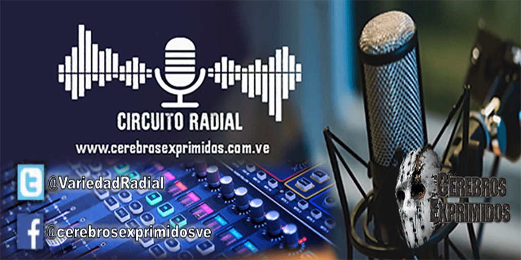 Circuito Radial Cerebros Exprimidos es un espacio de programas radiales aliados, retransmitidos vía podcast, con motivo de promover la cultura Rock &amp; Metal. Escúchanos en cerebrosexprimidos.com.ve/zonas/radio y mixcloud.com/Circuito_Radia….  
.
#Escucha_ahora #MetalRadioShow #Podcast_Player