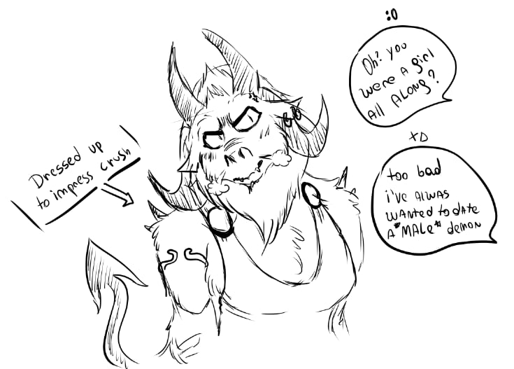 Onishibai's tweet photo. I had 5 free minutes on a very packed schedule.
Monster lady wanted to impress her crush but backfires
#fantasyart #monsterart #digitalart #squetch #creature #oc #art https://t.co/YHskOliCas