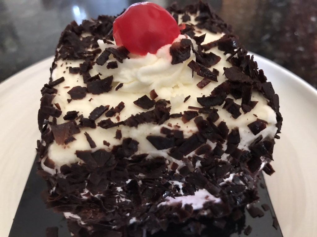 Life’s short. Eat dessert first. #blackforestcake