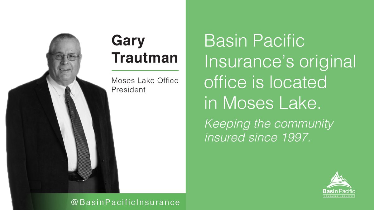 BasinPacificIns's tweet image. Basin Pacific Insurance's original office is located in Moses Lake, where Gary and Micah Trautman have been helping insure the community since 1997!

For more info on how to work with Basin Pacific, please visit basinpacific.com.    
 
#BasinPacificInsurance #LocalCare