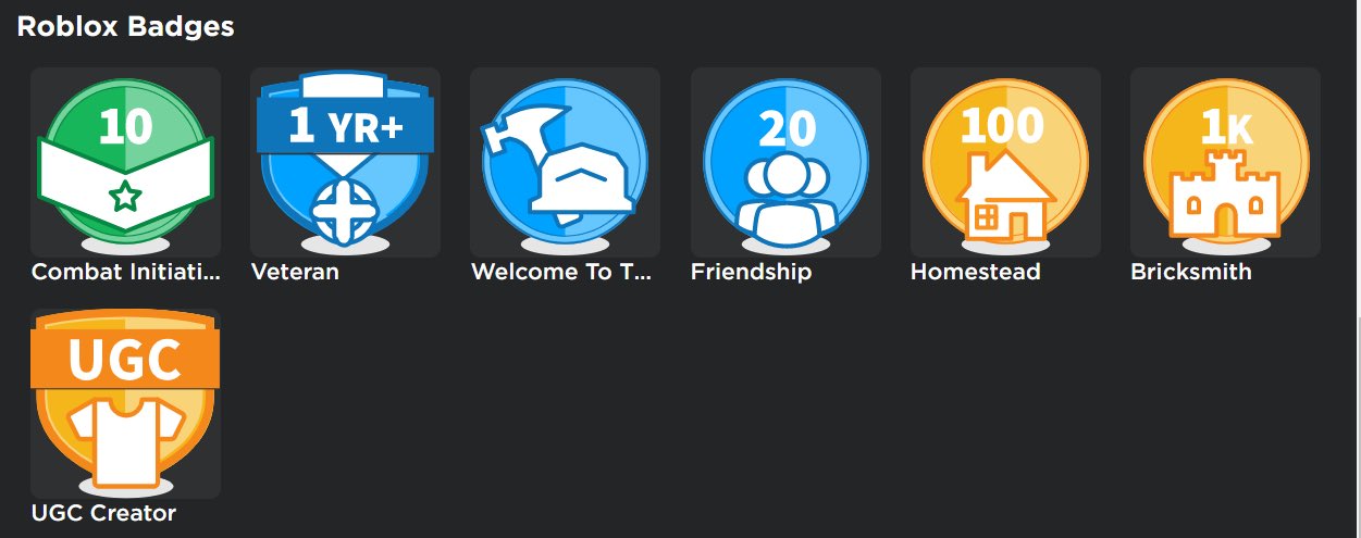 Rtc On Twitter News Jmkdev Is Working On Extension For Badges On Roblox In This Extension It Will Feature Real People Who Are Ugc Creators Accelerators And Event Organizers This Extension Will