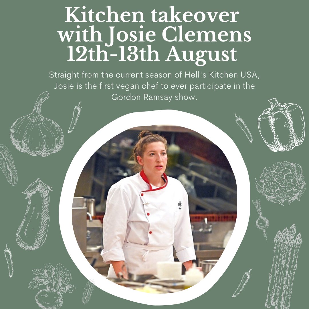 Tickets are now live for our ten course kitchen takeover with Josie Clemens! On the 12th and 13th August we will be hosting our first kitchen takeover of 2021! buff.ly/3eQj9Sd #eventsmanchester #veganmanchester #manchestervegan