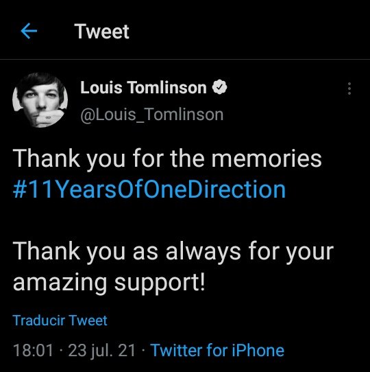 Smilesstylesjes's tweet photo. #TeamoLouis
#OneDirection
#onedirection11years
GRACIAS POR TWITTER TE AMOOOOO https://t.co/XYBttR0jCb