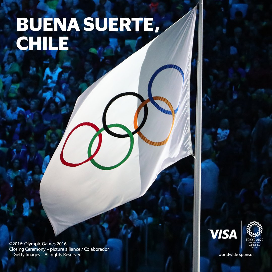 Empiezan Los Juegos Olímpicos #Tokyo2020 y desde Visa queremos desearle a todos los deportistas chilenos  muchos éxitos en la competencia.
Vivamos los juegos juntos. #StrongerTogether