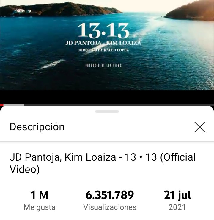 FcoColombiaJD's tweet photo. TIEMPOS💽| el vídeo oficial de 13•13 ha superado un millón de likes. 

— cuenta con más de 6.3 millones de visualizaciones. 

— es tendencia en muchos países, incluido el nuestro. 🇨🇴 https://t.co/w1mBb7octM