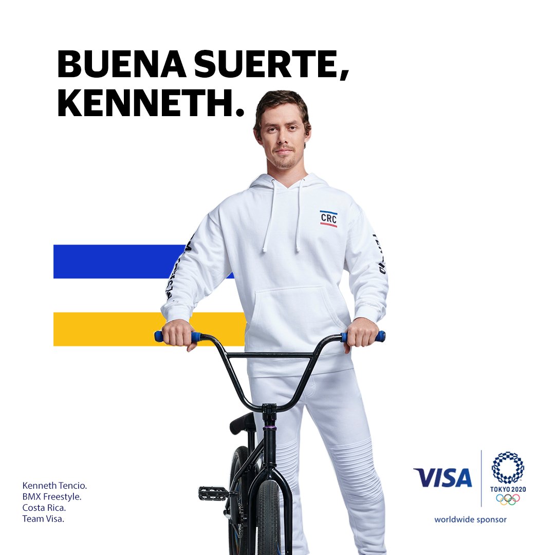 Visa Costa Rica (@visacr) on Twitter photo Empiezan Los Juegos Olímpicos #Tokyo2020 y desde Visa queremos desearle todo el éxito a <a href="/kennethTencio06/">kenneth Tencio</a> en sus competencias.
Vivamos los juegos juntos. #StrongerTogether Empiezan Los Juegos Olímpicos #Tokyo2020 y desde Visa queremos desearle todo el éxito a <a href="/kennethTencio06/">kenneth Tencio</a> en sus competencias.
Vivamos los juegos juntos. #StrongerTogether