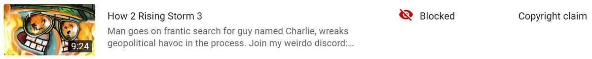 Squiderss's tweet photo. RIP, the copyright beast has found another victim https://t.co/jDDfL13JHd