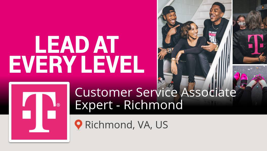 SharonLundy09's tweet photo. T-Mobile Careers is looking for a Customer Service Associate Expert - Richmond, apply now! (#Richmond) #job https://t.co/qaf3Fwhb0c #BeMagenta https://t.co/X1qMFpAh07