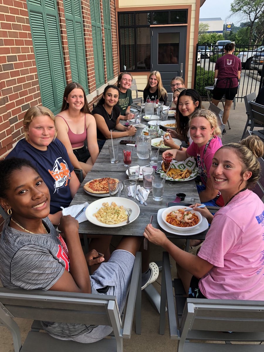 Last tournament of the summer. Team dinner.