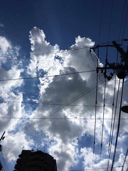 積乱雲のtwitterイラスト検索結果