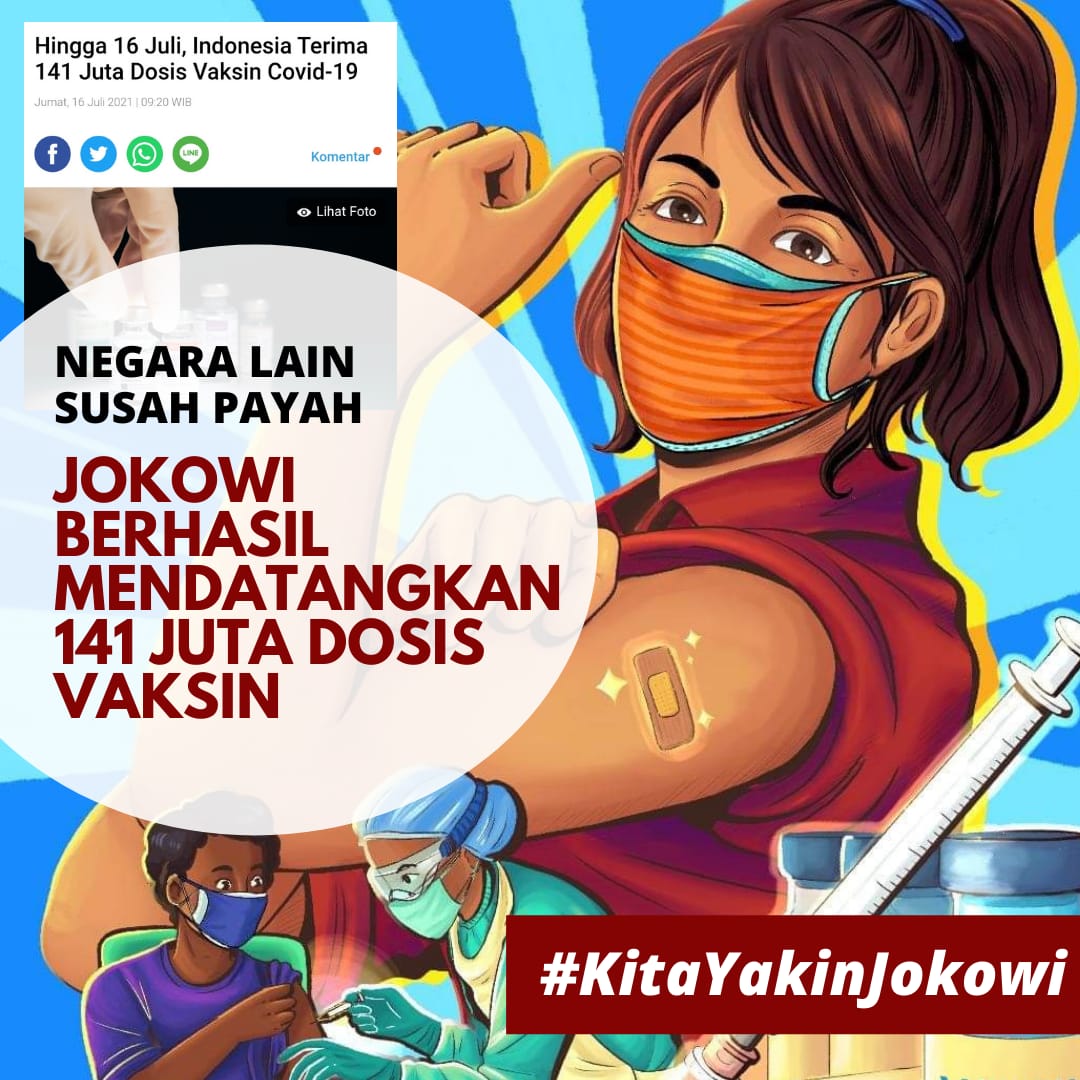 Vaksin sudah susah susah di datangkan 
Kalo kamu nya ga mau di paksin, ya itu Hakmu tapi jangan hasut orang lain ...

Resiko tanggung sendiri ya 

#KitaYakinJokowi 
#KitaBersamaJokowi