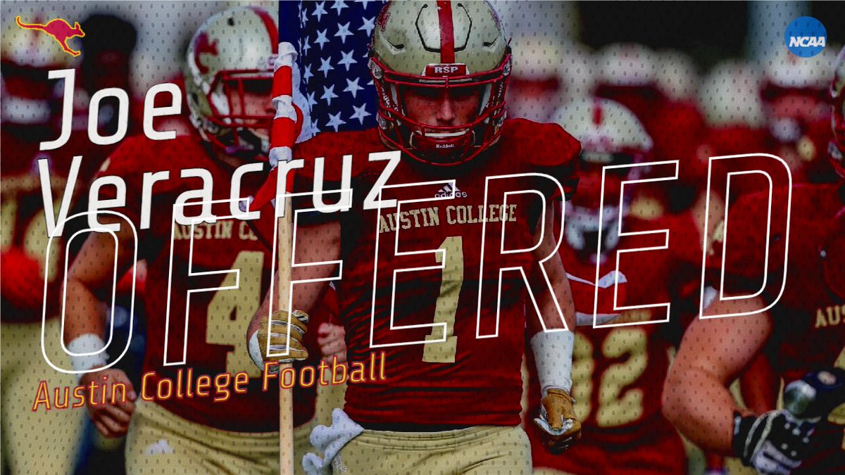 After a great visit and conversation with <a href="/Coach_DawsonRSP/">Loren Dawson</a>, I’m excited to have received my first offer to play at <a href="/RoosFootball/">Austin College ’Roos Football</a>! <a href="/CoachMike_Silva/">Coach Mike Silva</a>
