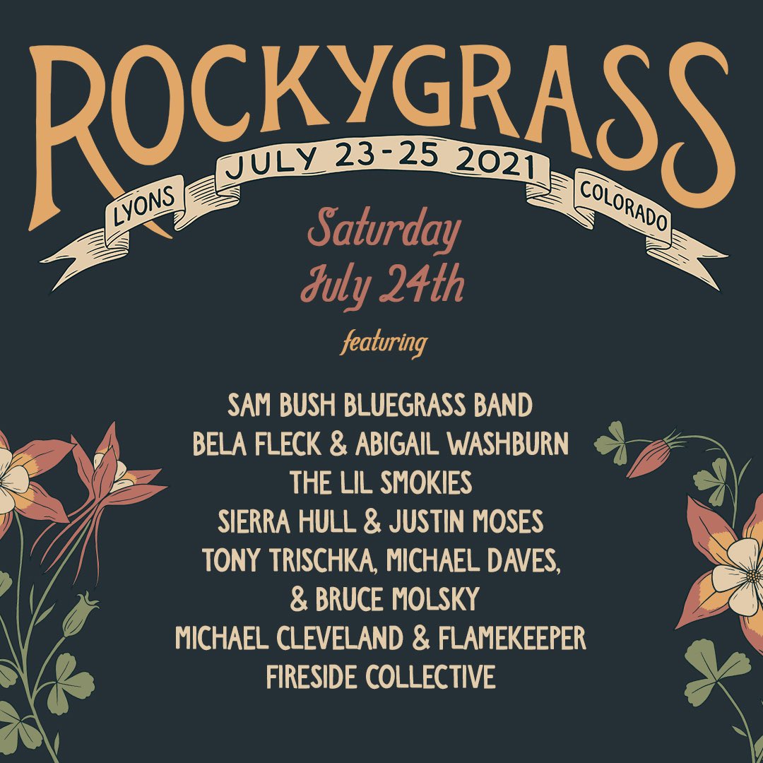 Abigail and @belafleckbanjo will be performing as part of #RockyGrass tomorrow! 🪕🪕 Grab your tickets and tune in for the livestream via @mandolinlive here: bit.ly/3e1oIgl
