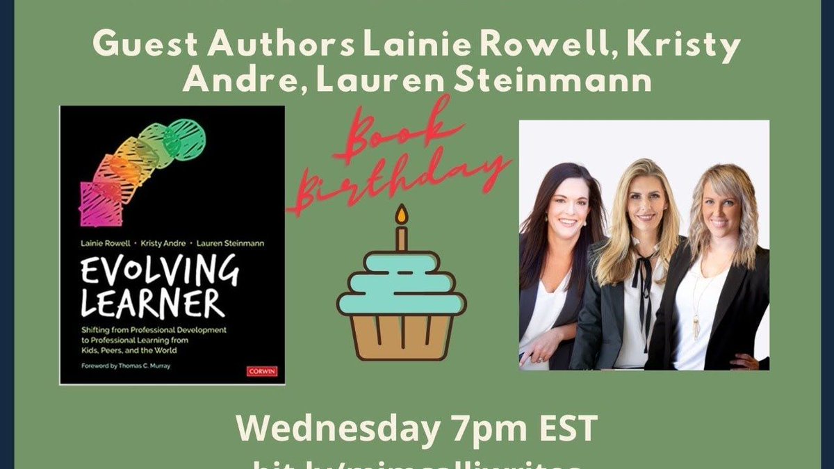 alicekeeler's tweet photo. Melody's BookChat with Guest Authors of #EvolvingLearners https://t.co/uTw0T7oSeW via @YouTube @LainieRowell @drkristyandre @LaurenMStein https://t.co/vc6y6PHTwM
