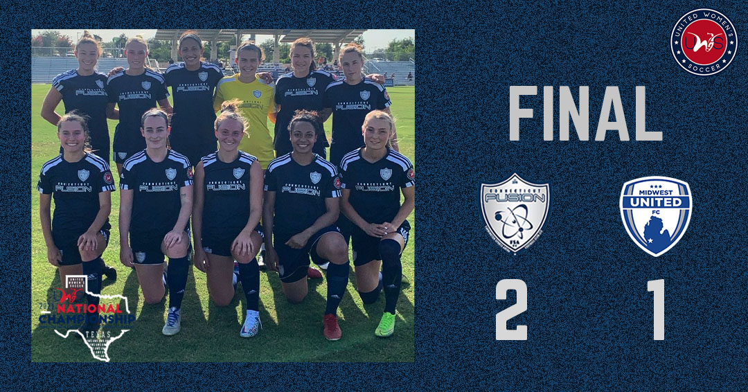 thectfusion's tweet image. Final. With second half goals from Tori Sousa and Chloe Landers, the Connecticut Fusion have clinched a spot in the @UWSSoccer National Championship Game!