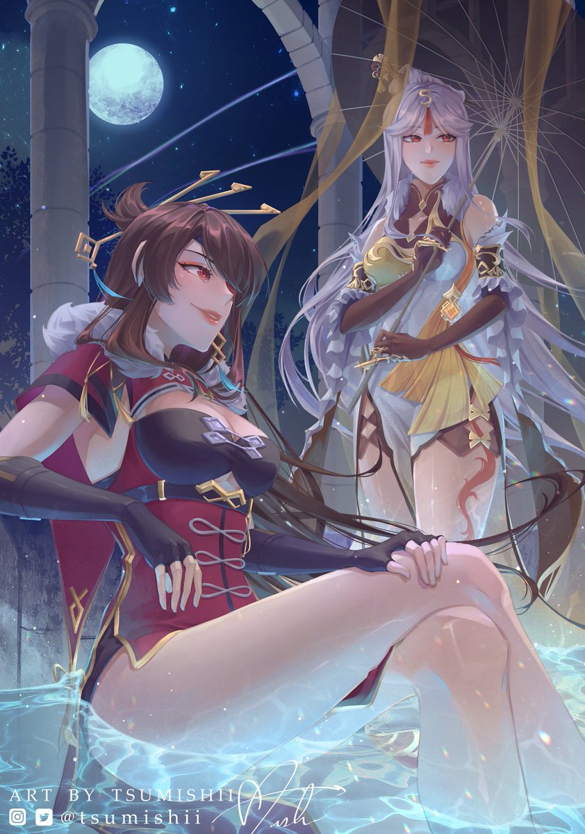 ˗`ˏ Mishii ˎˊ˗ (@tsumishii) on Twitter photo Powerful women 😌👌💘 #genshinimpact #原神 Powerful women 😌👌💘 #genshinimpact #原神
