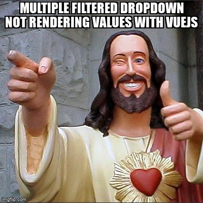 overflow_meme's tweet image. Multiple filtered dropdown not rendering values with Vuejs stackoverflow.com/questions/6850… #dropdownmenu #api #vuejs #select #javascript