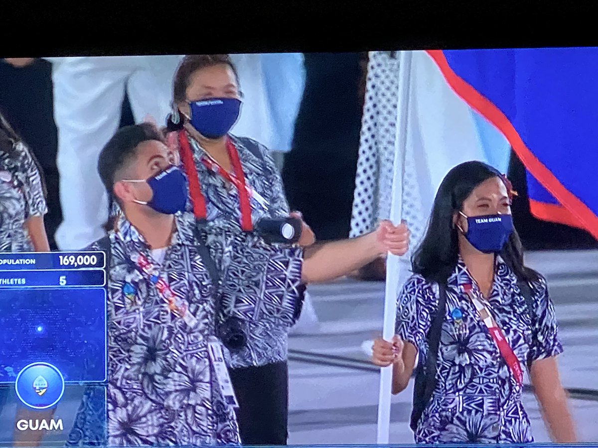 PhilBergman_'s tweet photo. .@NavalAcademy alum Regine Tugade-Watson one of the flag bearers for Guam at #Tokyo2020 

@Navy_TrackField | #GoNavy https://t.co/6m96lEEjpy
