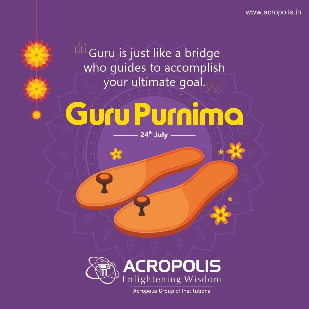 AcropolisIndia's tweet photo. A Guru takes a hand, opens a mind, and touches a heart. Happy Guru Purnima 
_________
#AcropolisCollege #AdmissionsOpen #AcropoliGroupOfInstitutions #Acropolis #AcropolisIndore #GuruPurnima #GuruPurnima2021 #HappyGuruPurnima https://t.co/3448mbYWQS