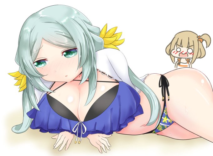 マギレコのすなおちゃん描きました 水着 