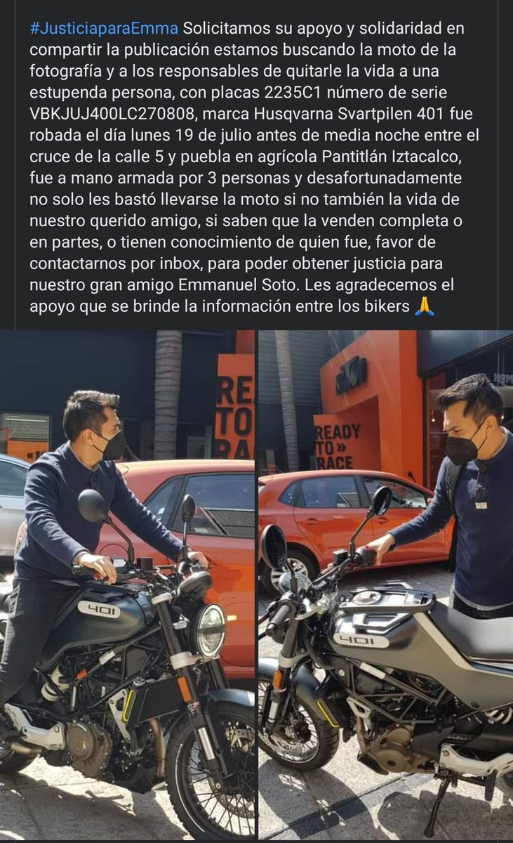 ehctorhugo's tweet photo. Amigos, ¿me apoyan con RT?. Por fa, @BikersDF @ApoyoBiker @MrElDiablo8 @unabmexico @repartidorr https://t.co/qeWd7vB8qm