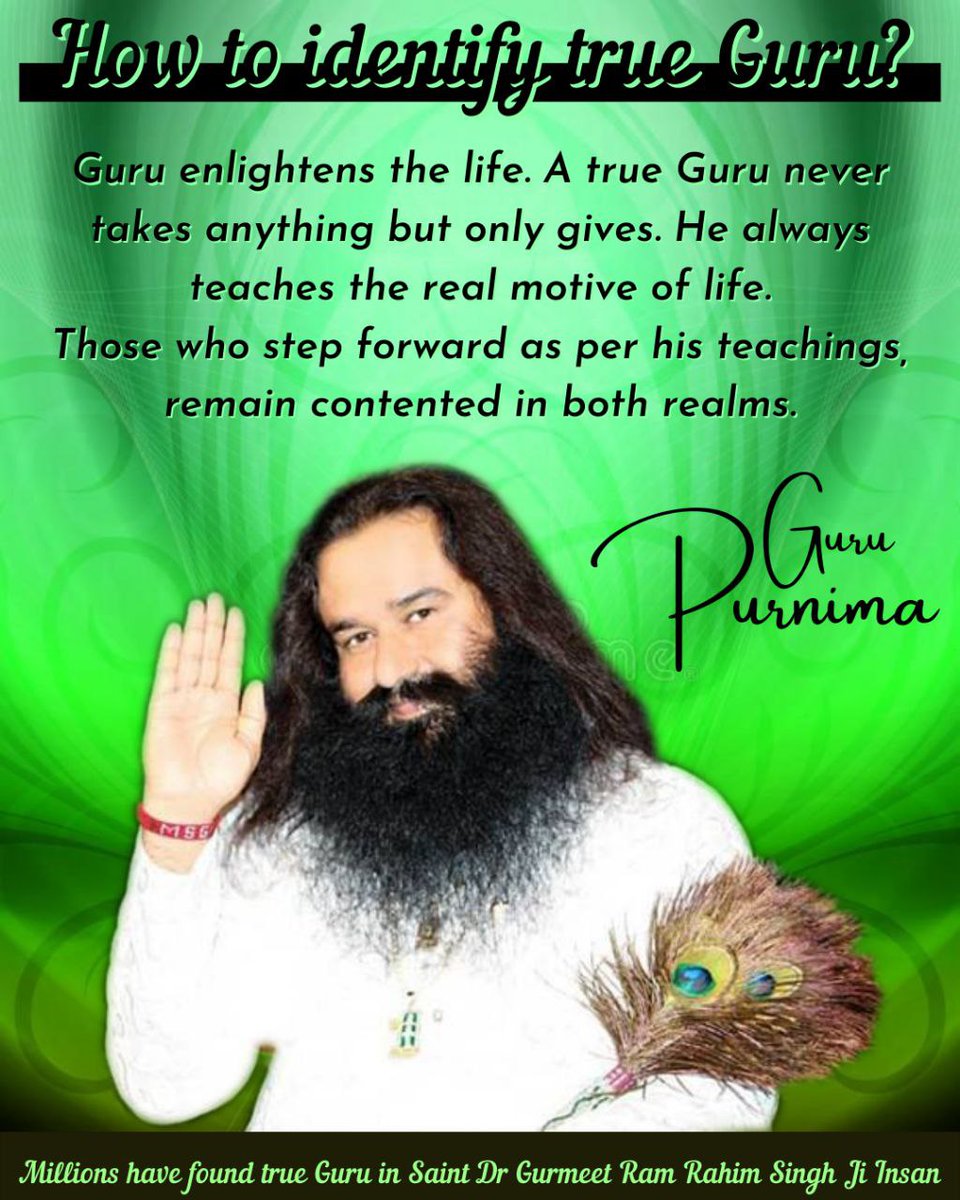 Rooh of Almighty🩷 (@swati___s_) on Twitter photo Thou are the beacon of truth, in a world full of deception,Thou showed the path of righteousness, gave us the right direction,On this #Gurupurnima,we thank u My Guru SaintDr <a href="/Gurmeetramrahim/">Dr.GURMEET RAM RAHIM</a> ji,for connecting us to Almighty,n show the path of salvation.
#MyGuruMyInspiration Thou are the beacon of truth, in a world full of deception,Thou showed the path of righteousness, gave us the right direction,On this #Gurupurnima,we thank u My Guru SaintDr <a href="/Gurmeetramrahim/">Dr.GURMEET RAM RAHIM</a> ji,for connecting us to Almighty,n show the path of salvation.
#MyGuruMyInspiration