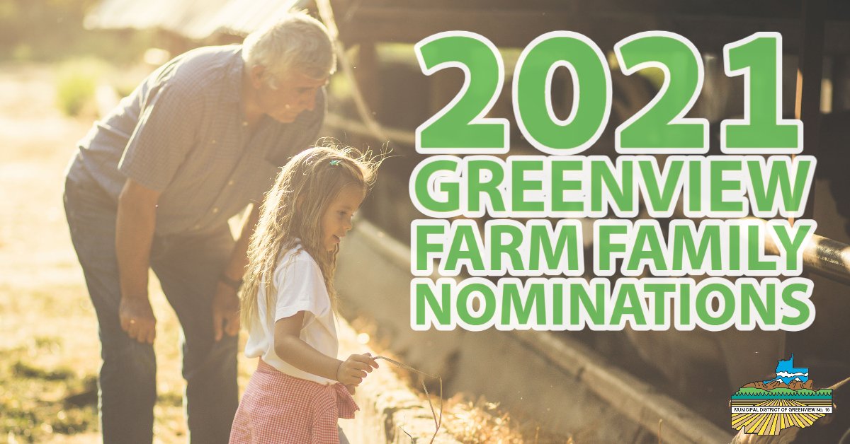 greenviewag's tweet photo. Greenview is seeking nominations for outstanding farm families who reside our municipality for the Farm Family of the Year award!

For more information and to nominate a deserving family, please visit: https://t.co/5Nto1tauy4

#greenviewnews #greenviewagriculture #farmfamilyaward https://t.co/zTb1KsYHiv